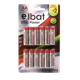 Batterie Elbat AA alcalina...