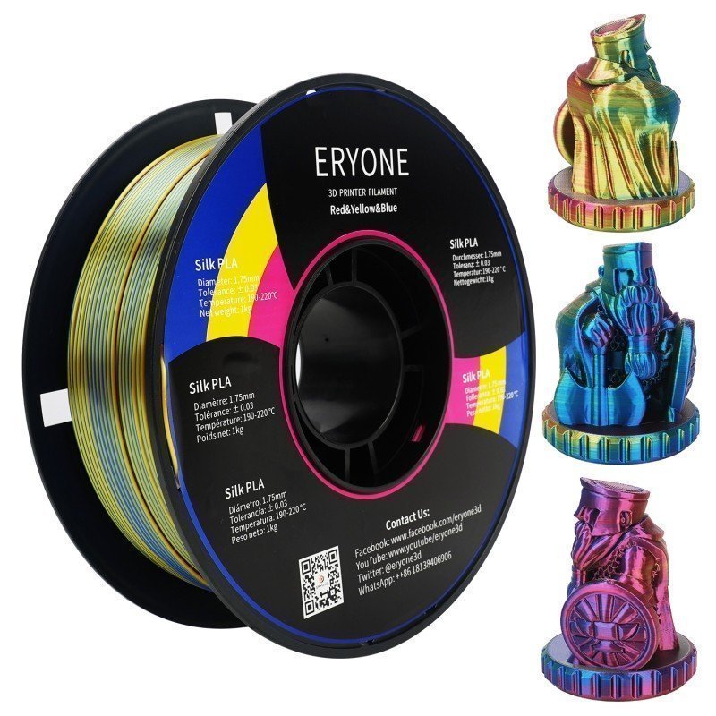 Eryone PLA Metal Silk Rainbow 1.75mm